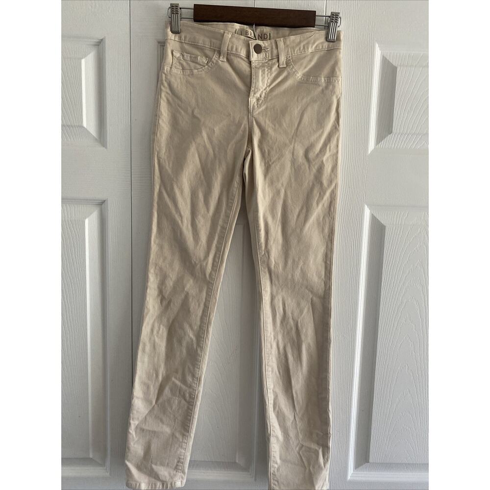 J.Brand Women 25 Tan Muslin Skinny Leg Denim Jeans Stretch